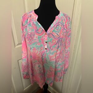 Lilly Pulitzer
Too Much Bubbly New Elsa Blouse